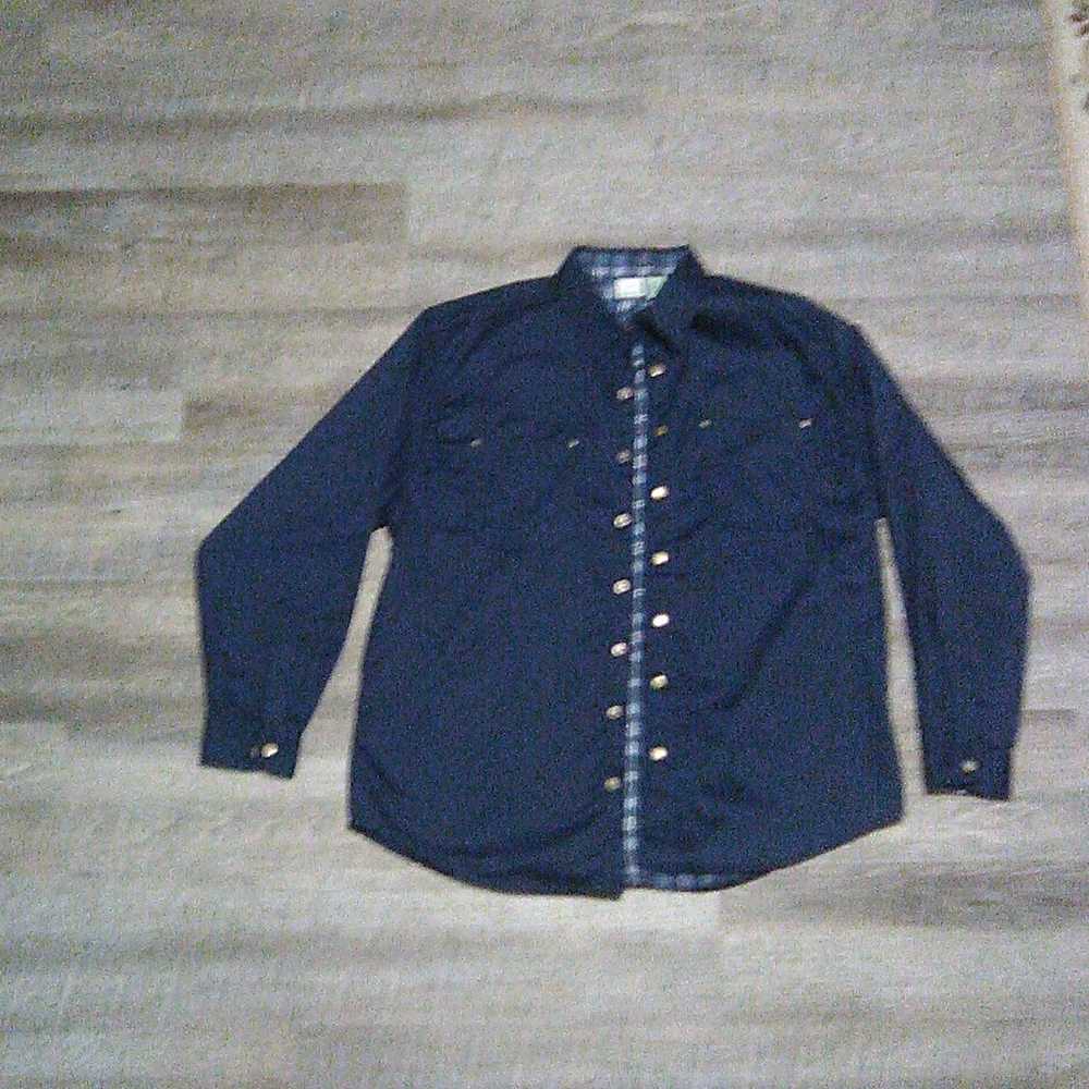 Blue flannel jacket